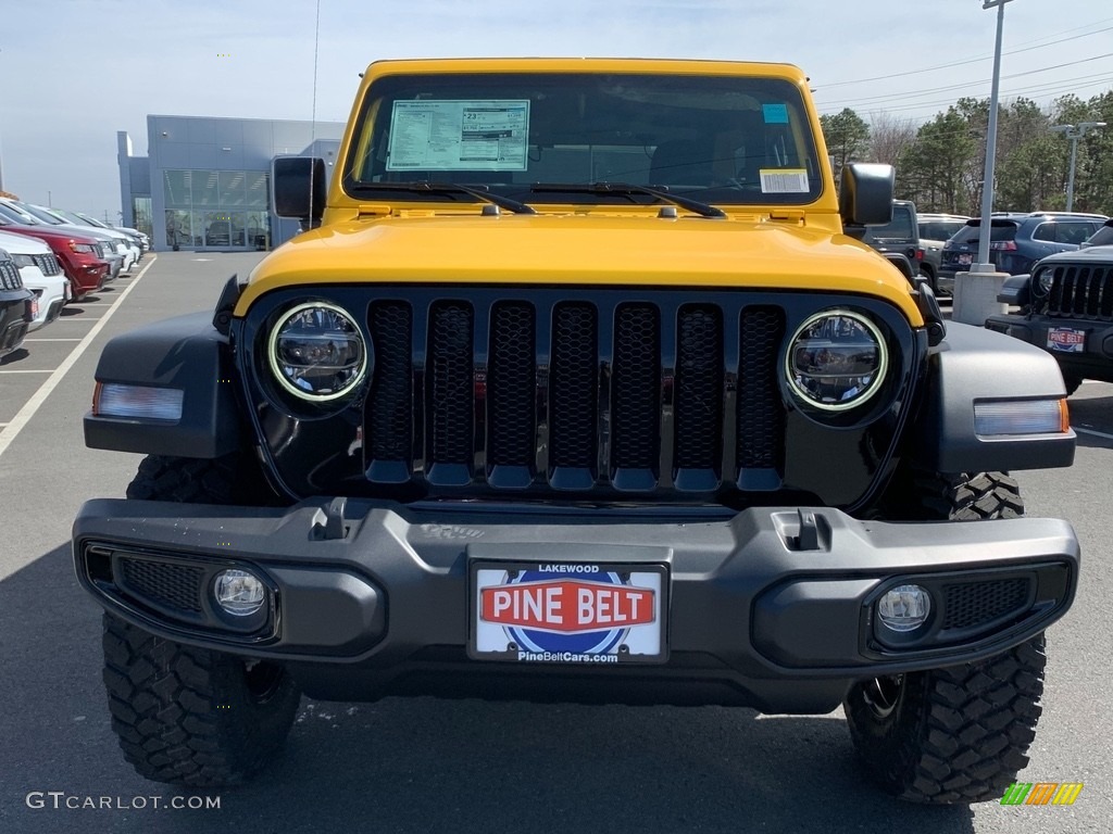 2021 Wrangler Willys 4x4 - Hellayella / Black photo #2
