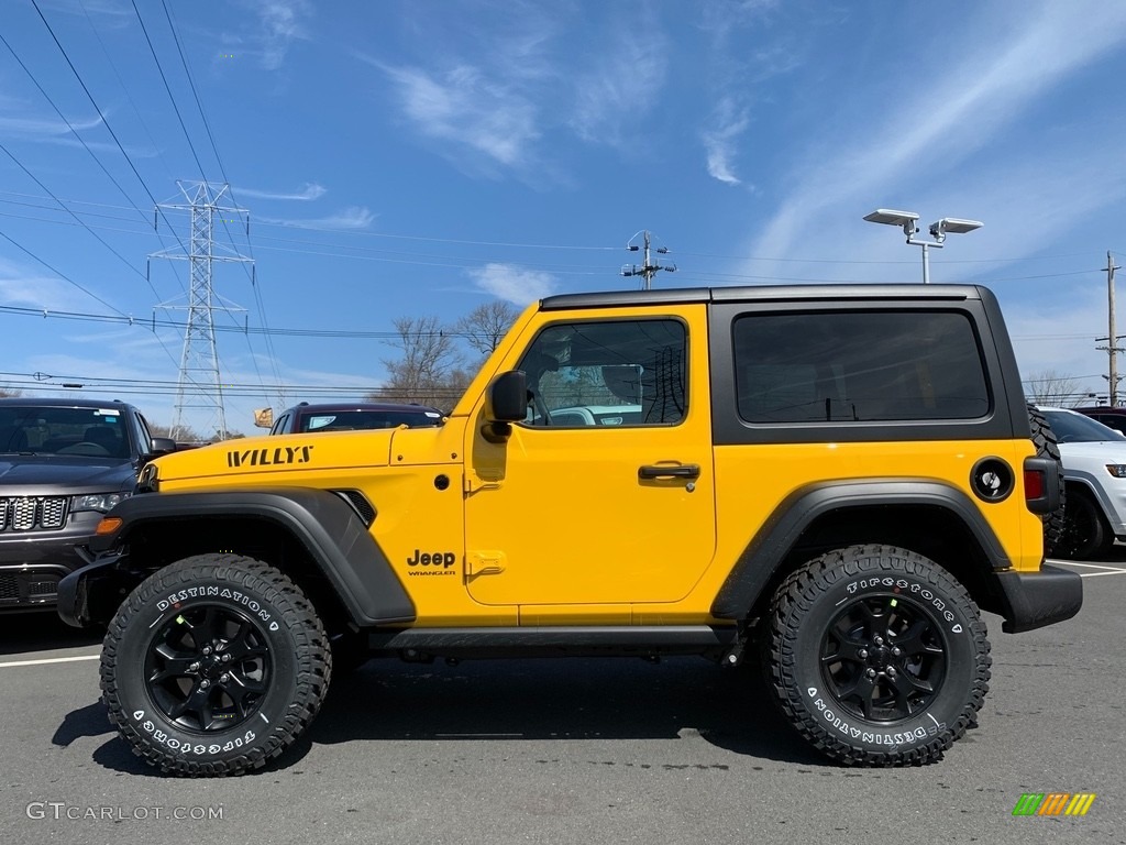 Hellayella 2021 Jeep Wrangler Willys 4x4 Exterior Photo #141430358