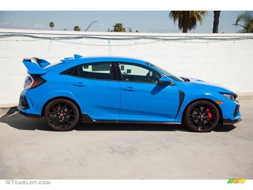 2021 Civic Type R - Boost Blue Pearl / Black/Red photo #9