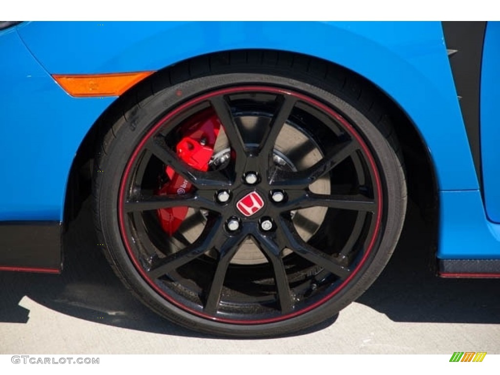 2021 Civic Type R - Boost Blue Pearl / Black/Red photo #14