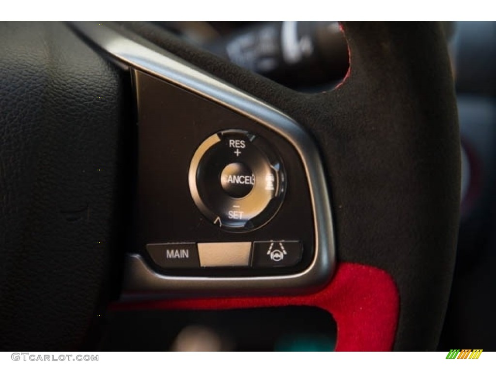 2021 Honda Civic Type R Black/Red Steering Wheel Photo #141430807