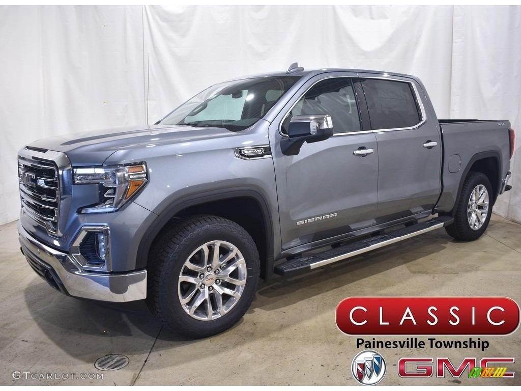 2021 Sierra 1500 SLT Crew Cab 4WD - Satin Steel Metallic / Jet Black photo #1