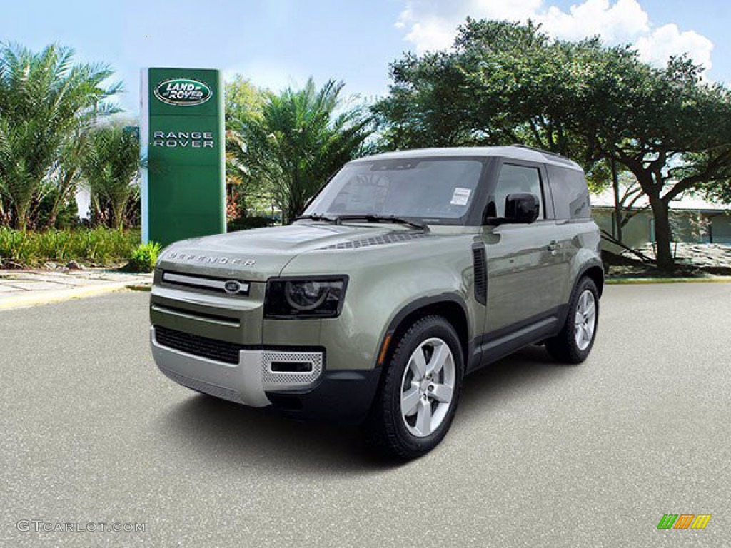 2021 Defender 90 First Edition - Pangea Green Metallic / Ebony photo #1
