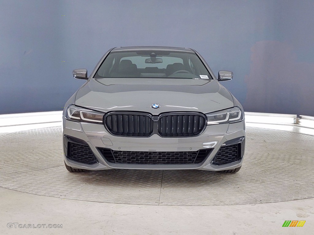 2021 5 Series 540i Sedan - Bernina Gray Amber Effect / Black photo #2