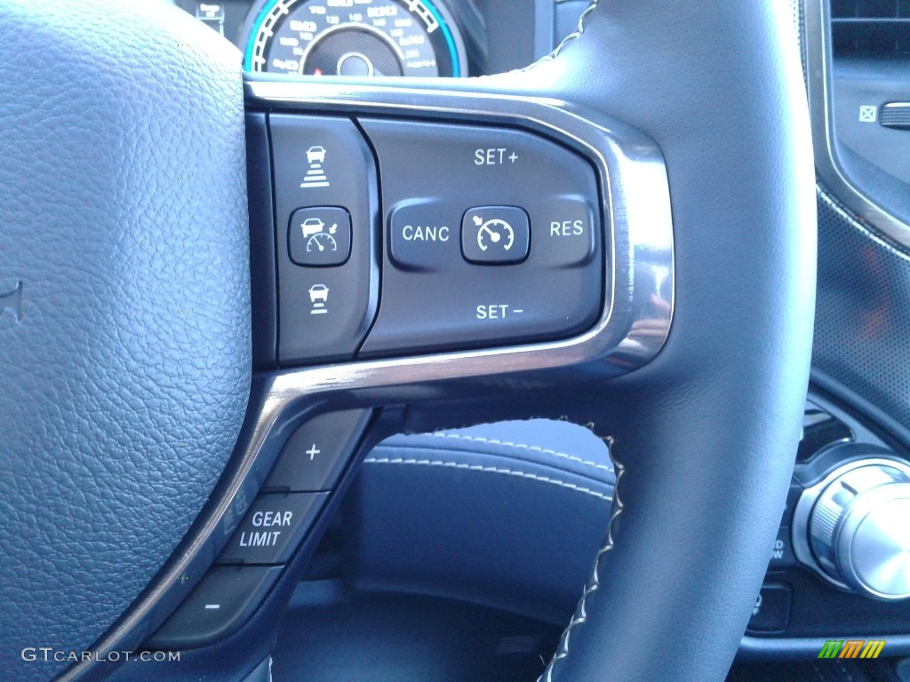2021 Ram 1500 Limited Crew Cab 4x4 Indigo/Frost Steering Wheel Photo #141433030