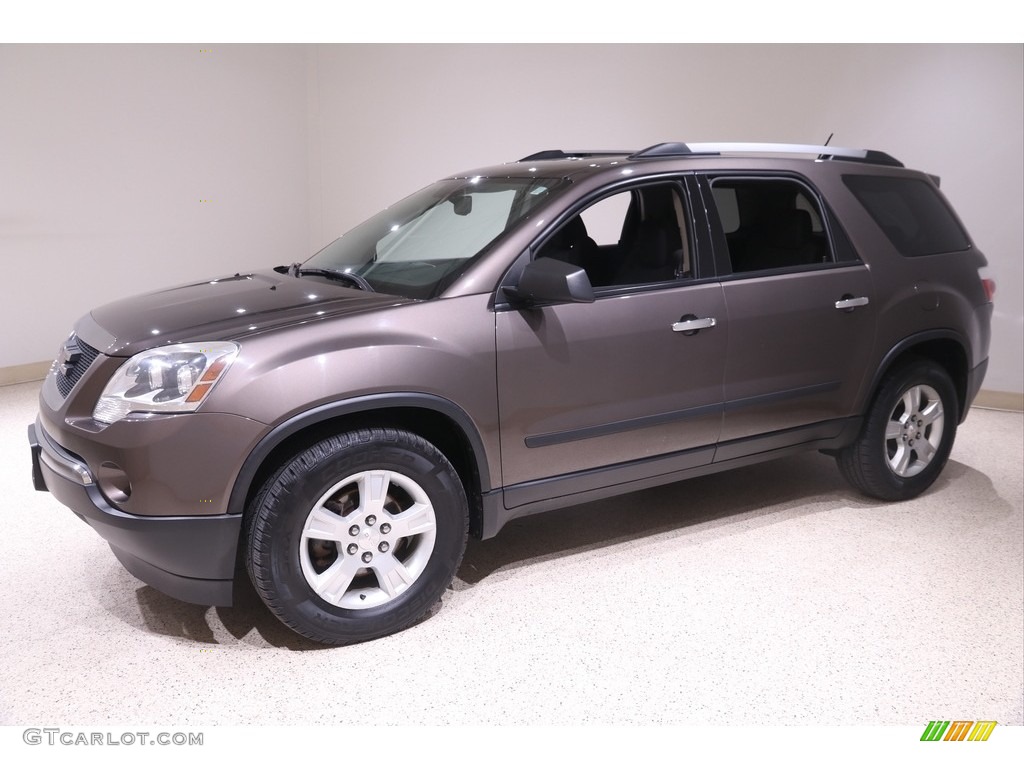 2012 Acadia SLE AWD - Medium Brown Metallic / Ebony photo #3