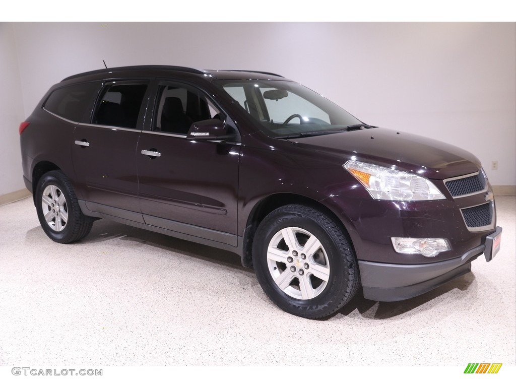 2010 Traverse LT - Dark Cherry Metallic / Ebony photo #1