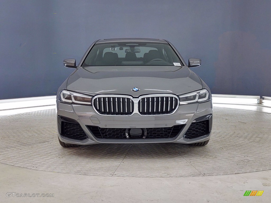2021 5 Series 540i Sedan - Bernina Gray Amber Effect / Black photo #2
