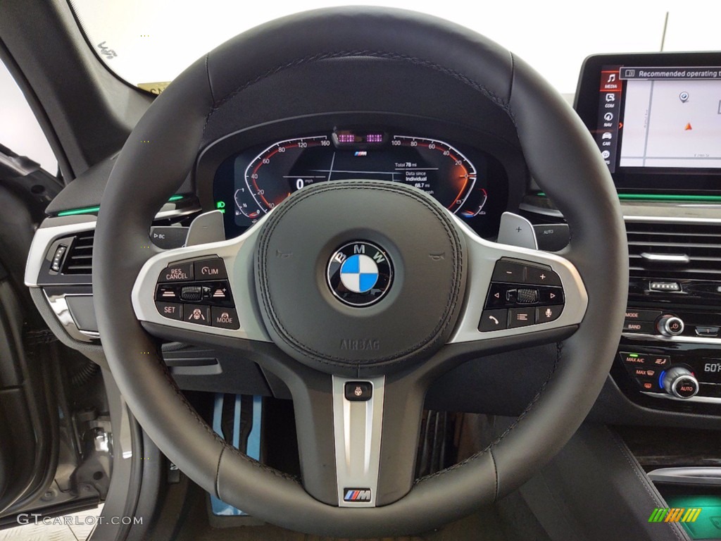 2021 5 Series 540i Sedan - Bernina Gray Amber Effect / Black photo #14