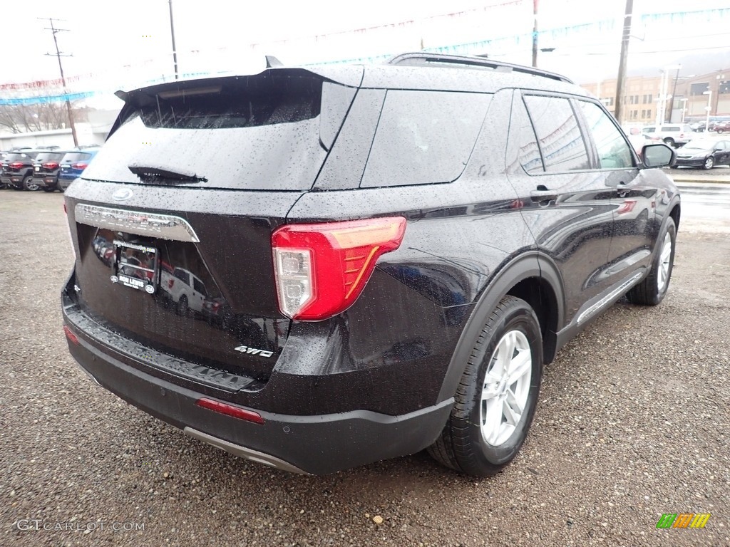 2021 Explorer XLT 4WD - Agate Black Metallic / Ebony photo #2