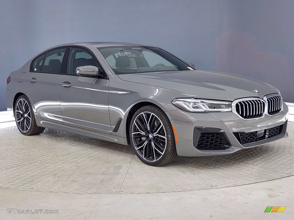 2021 5 Series 540i Sedan - Bernina Gray Amber Effect / Black photo #27