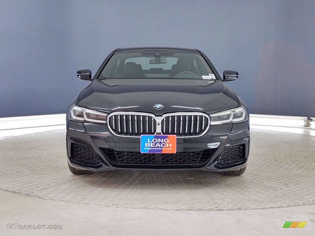 2021 5 Series 530e Sedan - Black Sapphire Metallic / Black photo #2