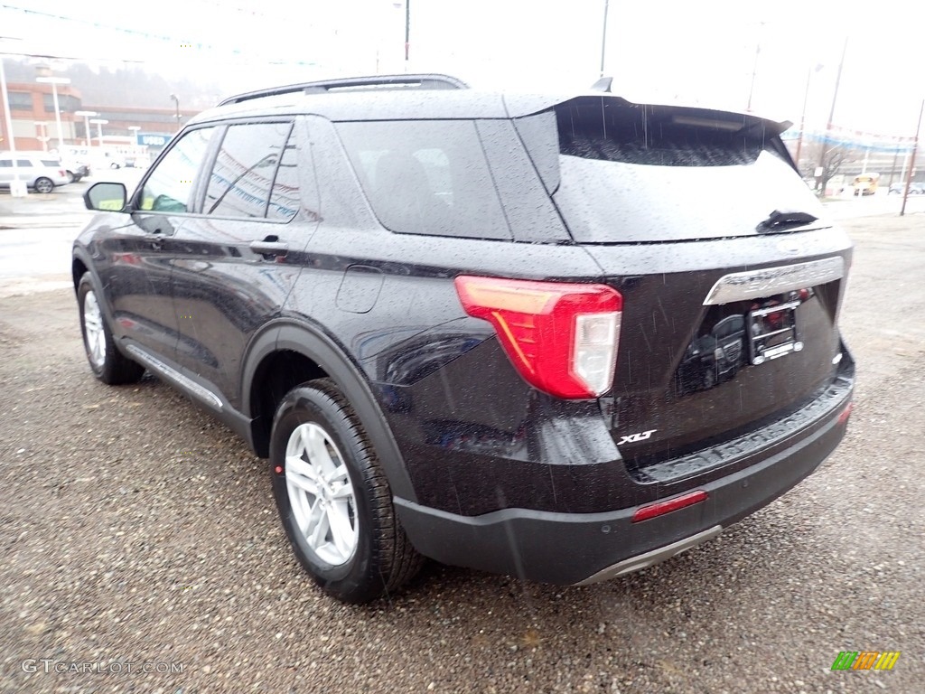 2021 Explorer XLT 4WD - Agate Black Metallic / Ebony photo #7