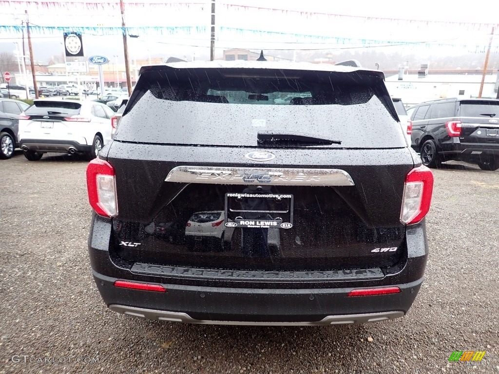 2021 Explorer XLT 4WD - Agate Black Metallic / Ebony photo #8