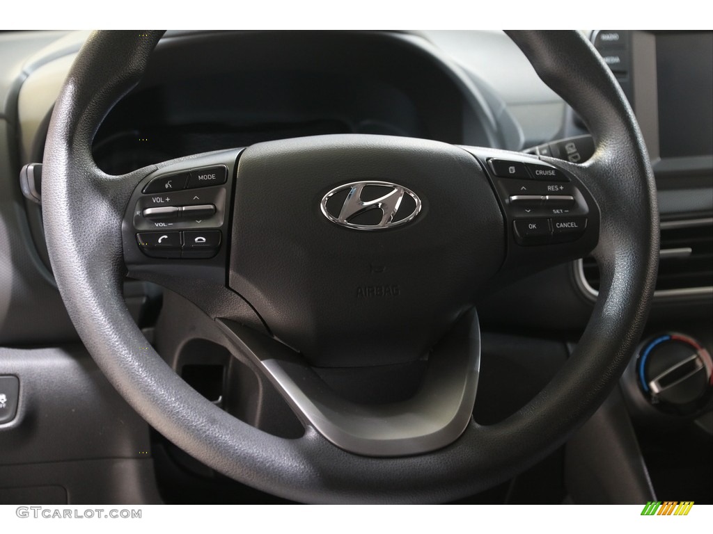 2018 Hyundai Kona SE AWD Black Steering Wheel Photo #141436450