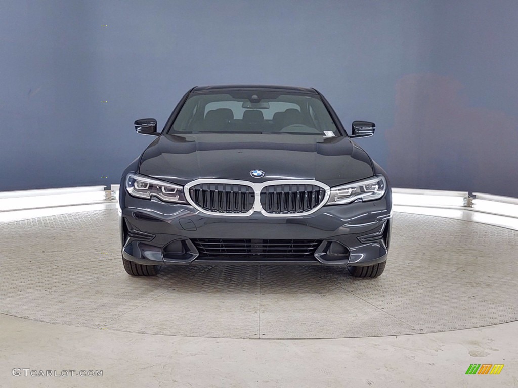 2021 3 Series 330e Sedan - Black Sapphire Metallic / Black photo #2
