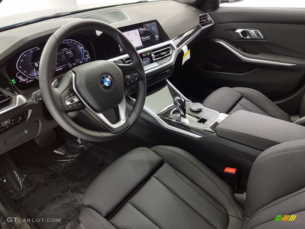2021 3 Series 330e Sedan - Black Sapphire Metallic / Black photo #12