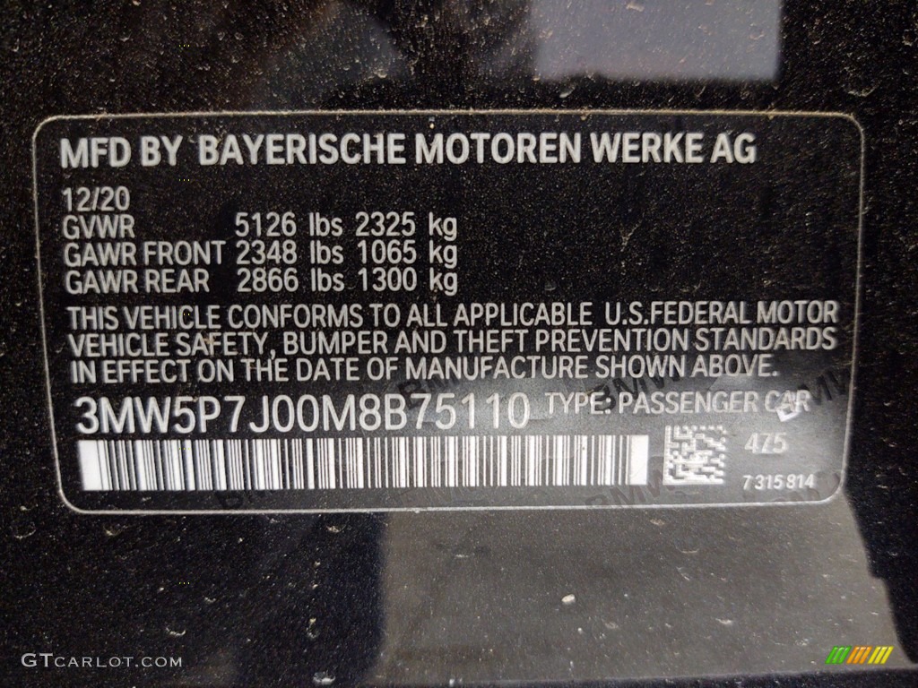 2021 3 Series 330e Sedan - Black Sapphire Metallic / Black photo #26
