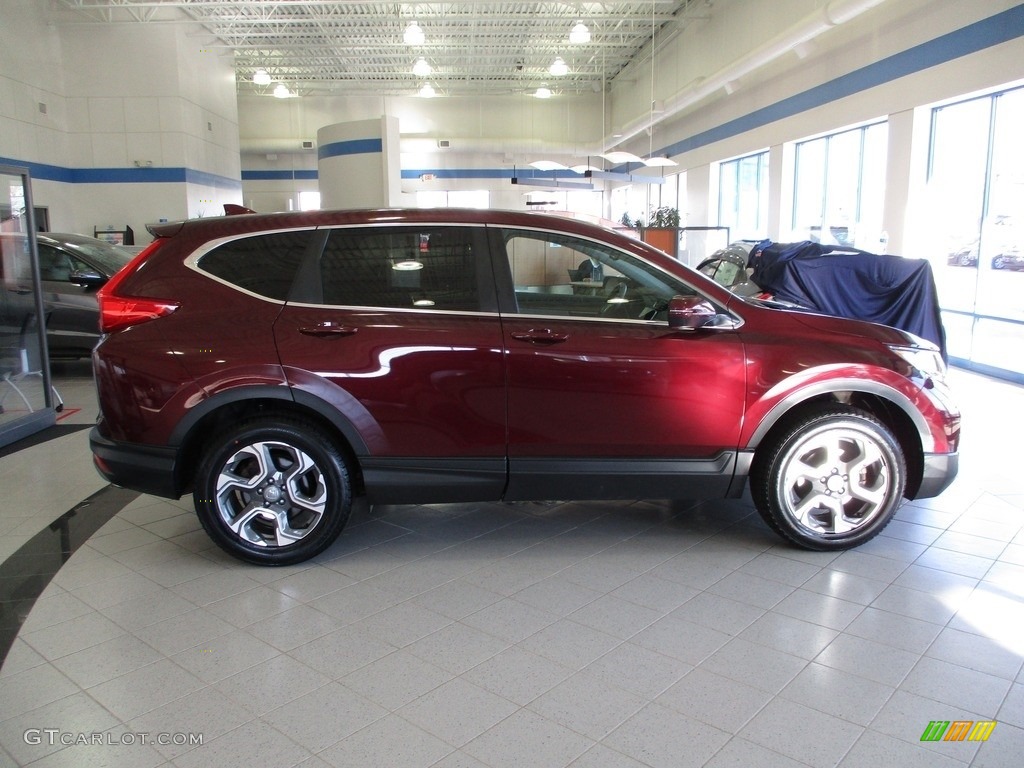 2018 CR-V EX-L AWD - Basque Red Pearl II / Gray photo #4