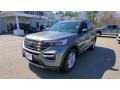 2021 Carbonized Gray Metallic Ford Explorer XLT 4WD  photo #3