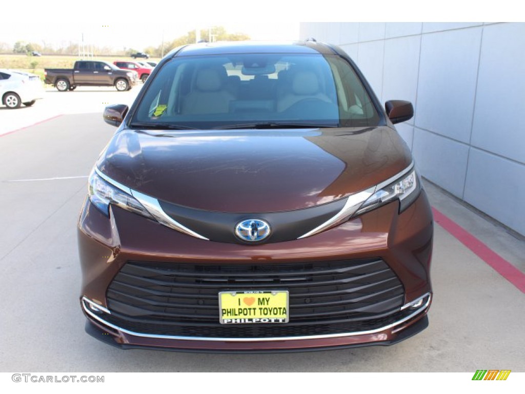2021 Sienna XLE Hybrid - Sunset Bronze Mica / Chateau photo #3