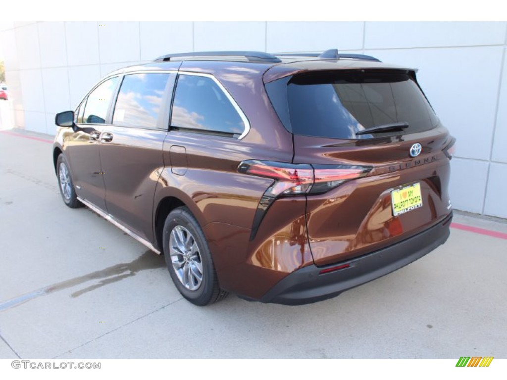 2021 Sienna XLE Hybrid - Sunset Bronze Mica / Chateau photo #6