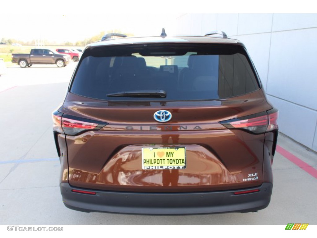2021 Sienna XLE Hybrid - Sunset Bronze Mica / Chateau photo #7