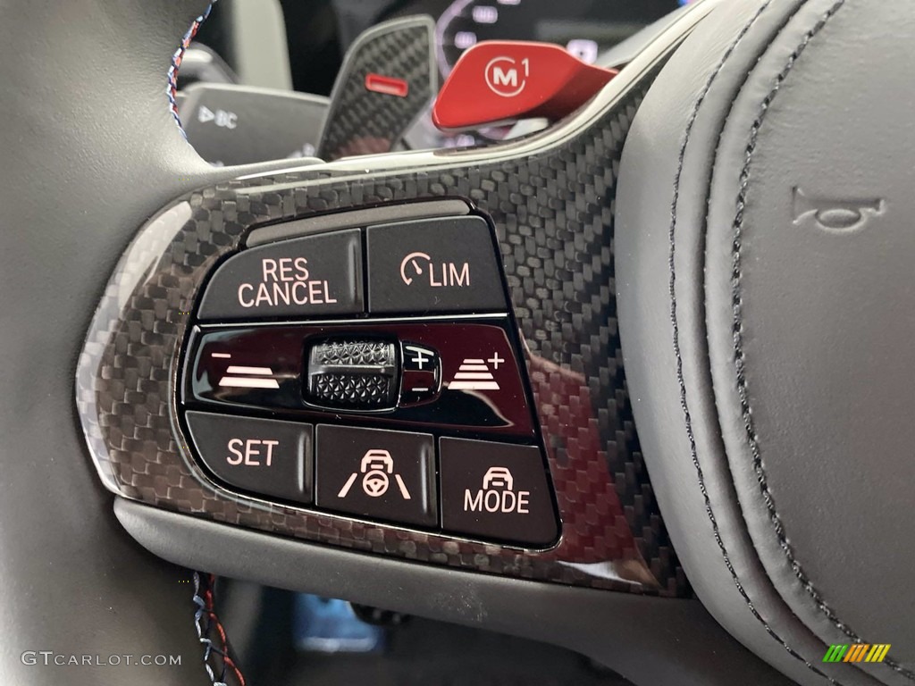 2021 BMW M3 Competition Sedan Black Steering Wheel Photo #141445121