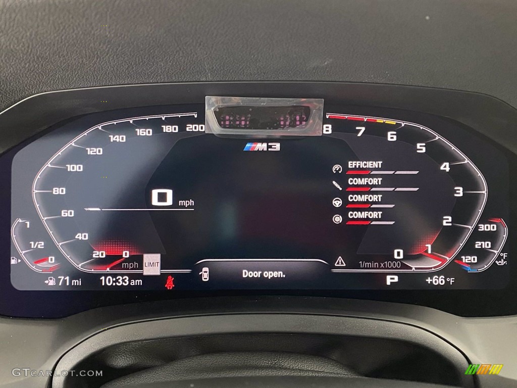 2021 BMW M3 Competition Sedan Gauges Photo #141445160