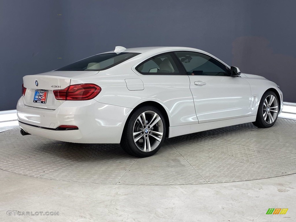 2019 4 Series 430i Coupe - Mineral White Metallic / Venetian Beige photo #5