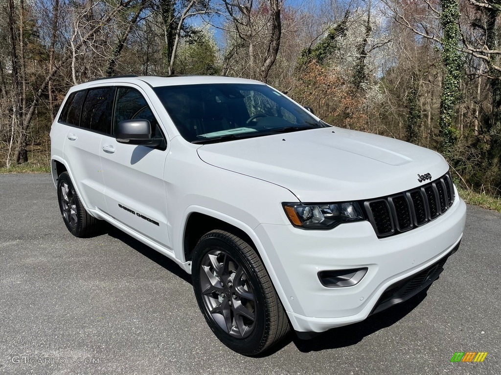 Bright White 2021 Jeep Grand Cherokee Limited 4x4 Exterior Photo #141446636