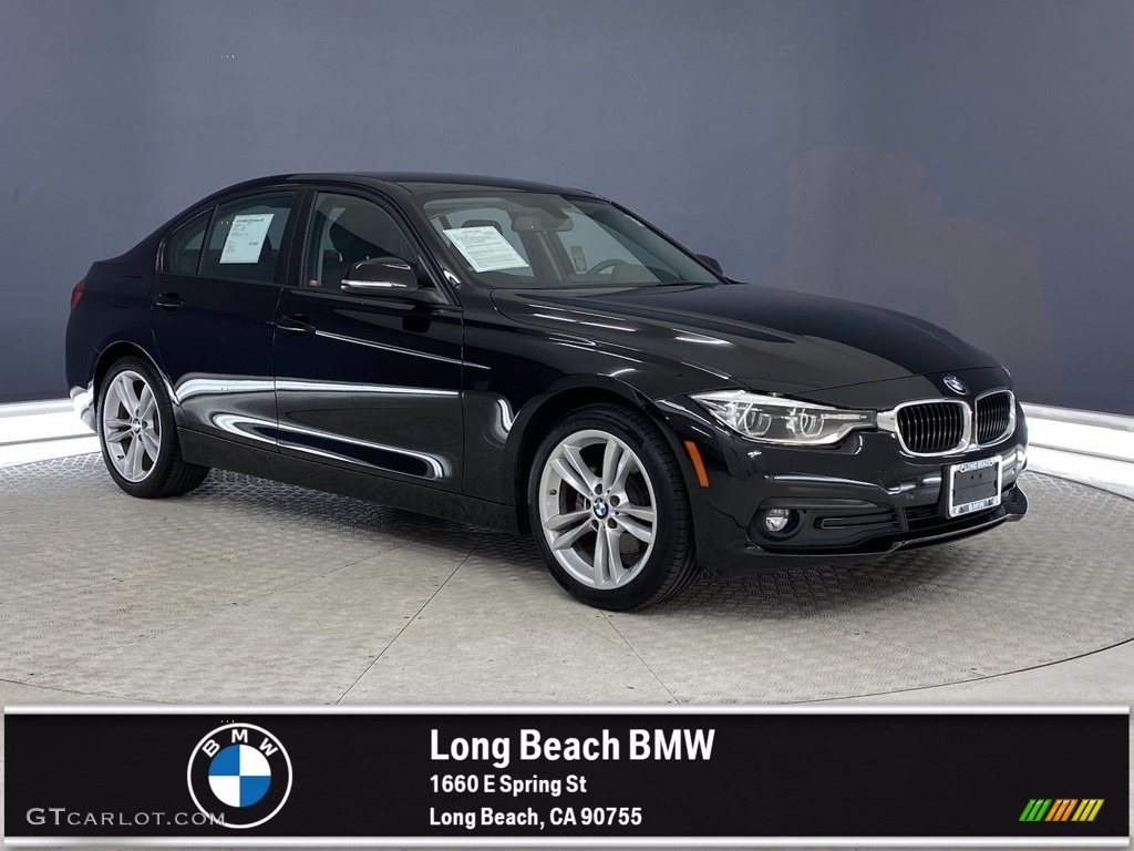 2018 3 Series 320i Sedan - Jet Black / Black photo #1