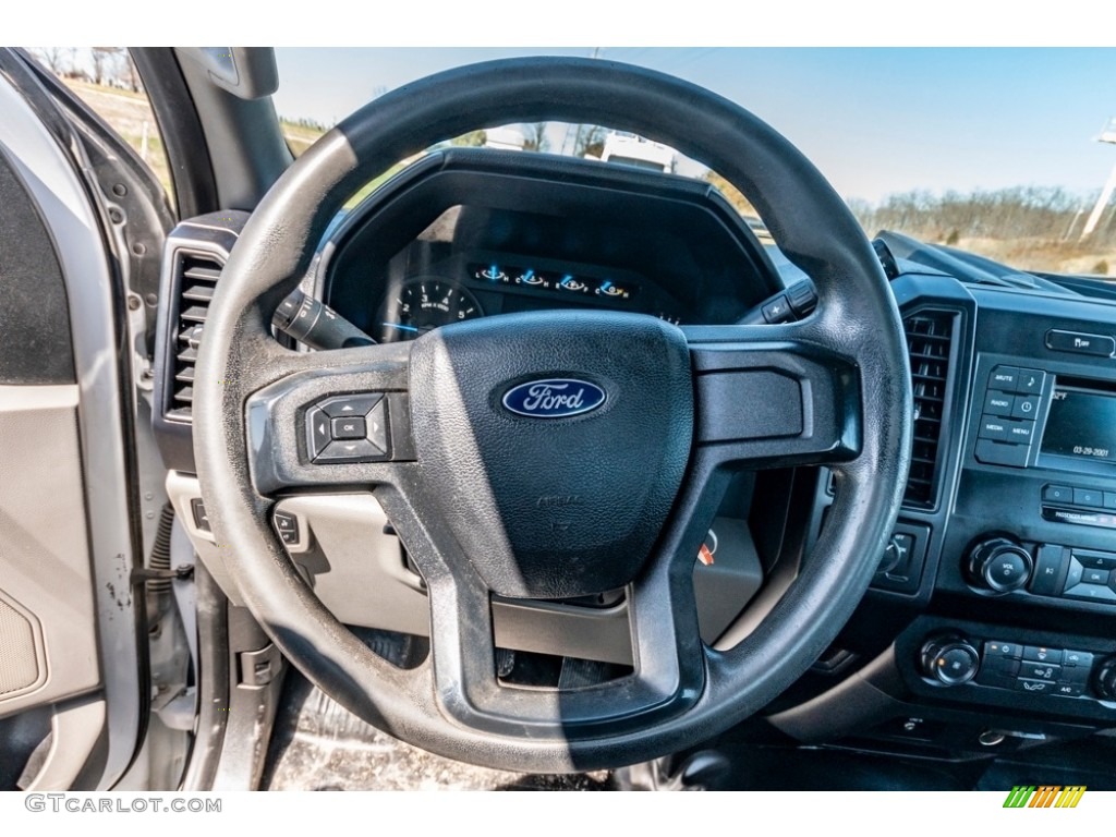 2016 Ford F150 XL Regular Cab Medium Earth Gray Steering Wheel Photo #141448919