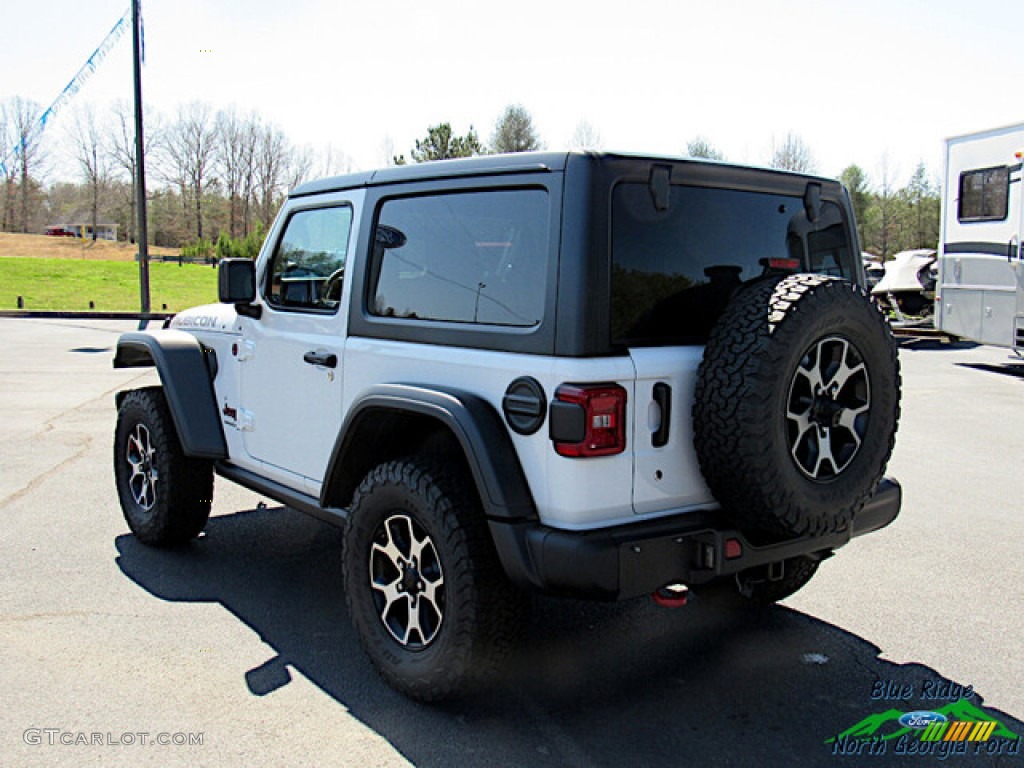 2020 Wrangler Rubicon 4x4 - Bright White / Black photo #3