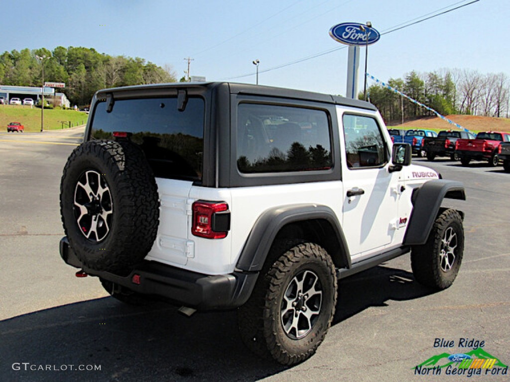 2020 Wrangler Rubicon 4x4 - Bright White / Black photo #5