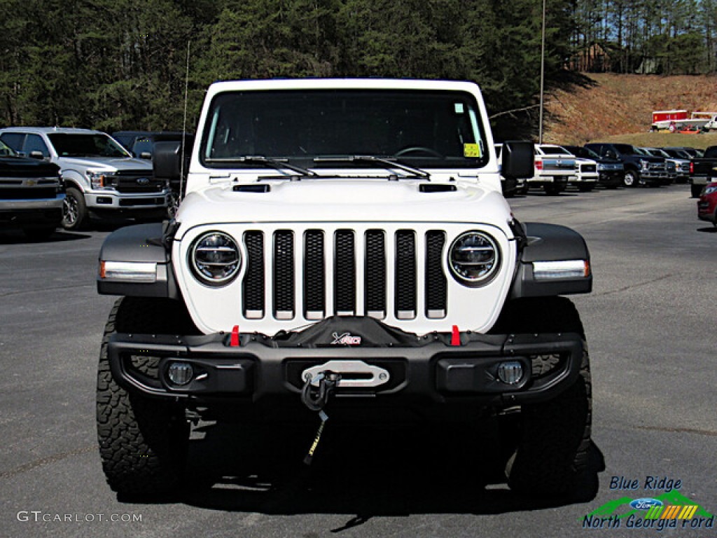 2020 Wrangler Rubicon 4x4 - Bright White / Black photo #8