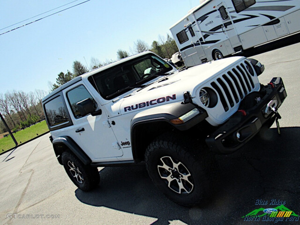 2020 Wrangler Rubicon 4x4 - Bright White / Black photo #29