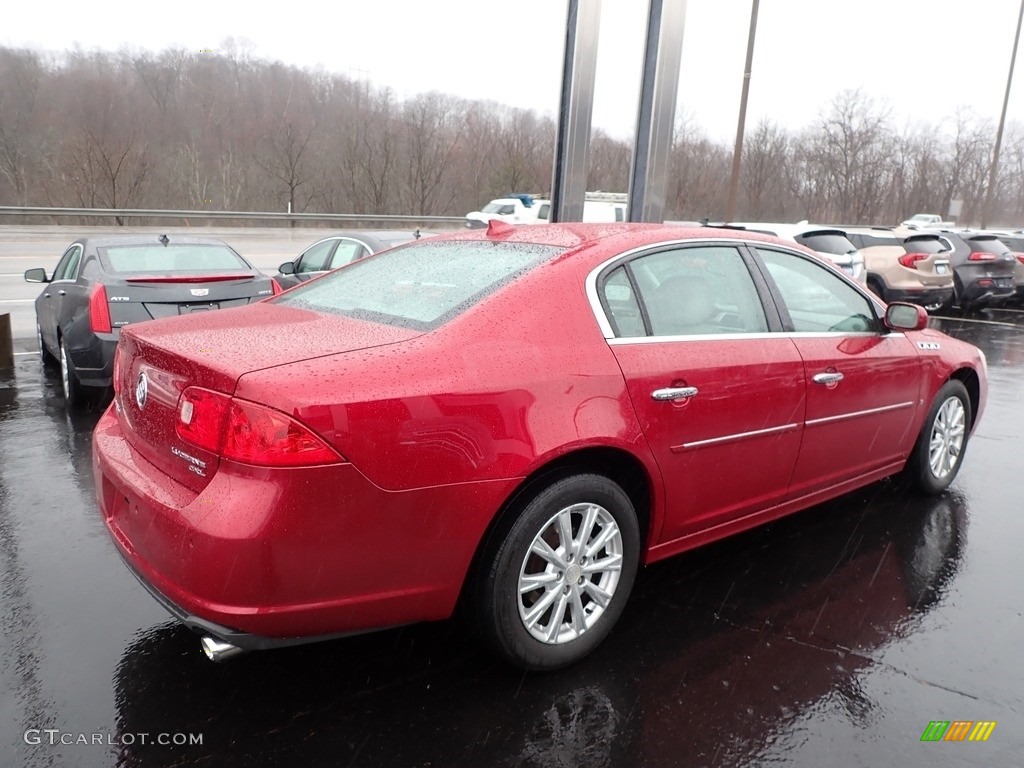 2011 Lucerne CXL - Crystal Red Tintcoat / Titanium photo #10