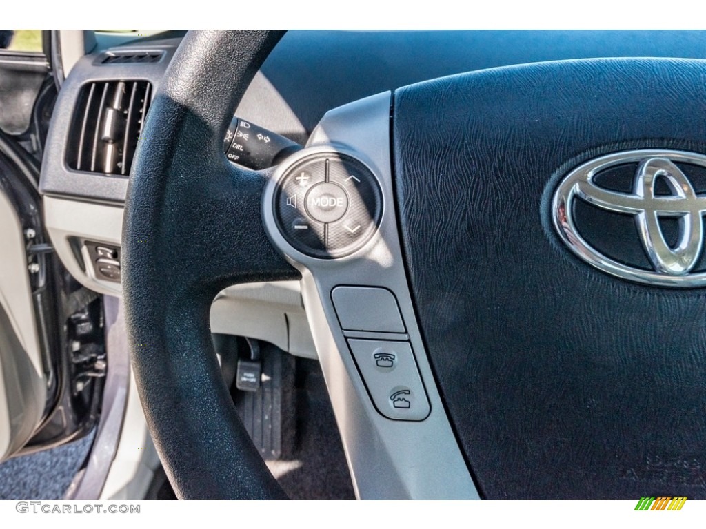 2013 Prius Four Hybrid - Winter Gray Metallic / Misty Gray photo #34