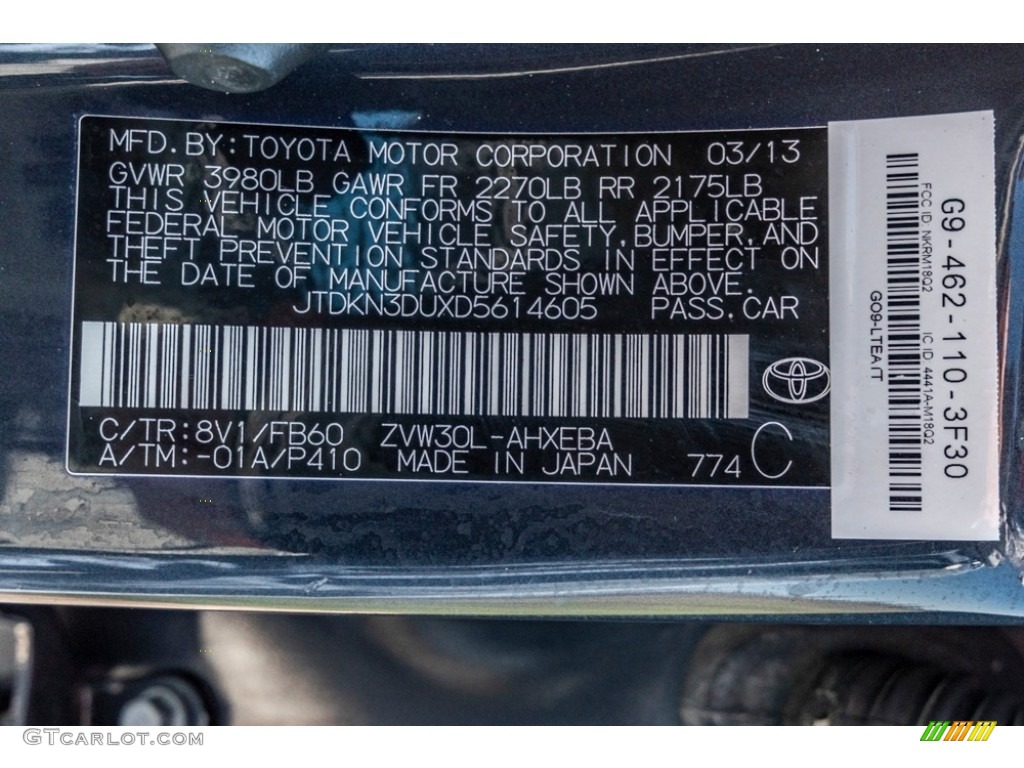 2013 Prius Four Hybrid - Winter Gray Metallic / Misty Gray photo #37