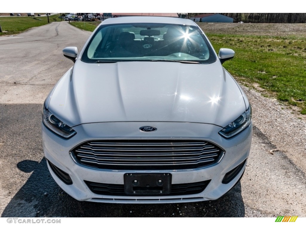 Oxford White 2014 Ford Fusion Hybrid S Exterior Photo #141450361