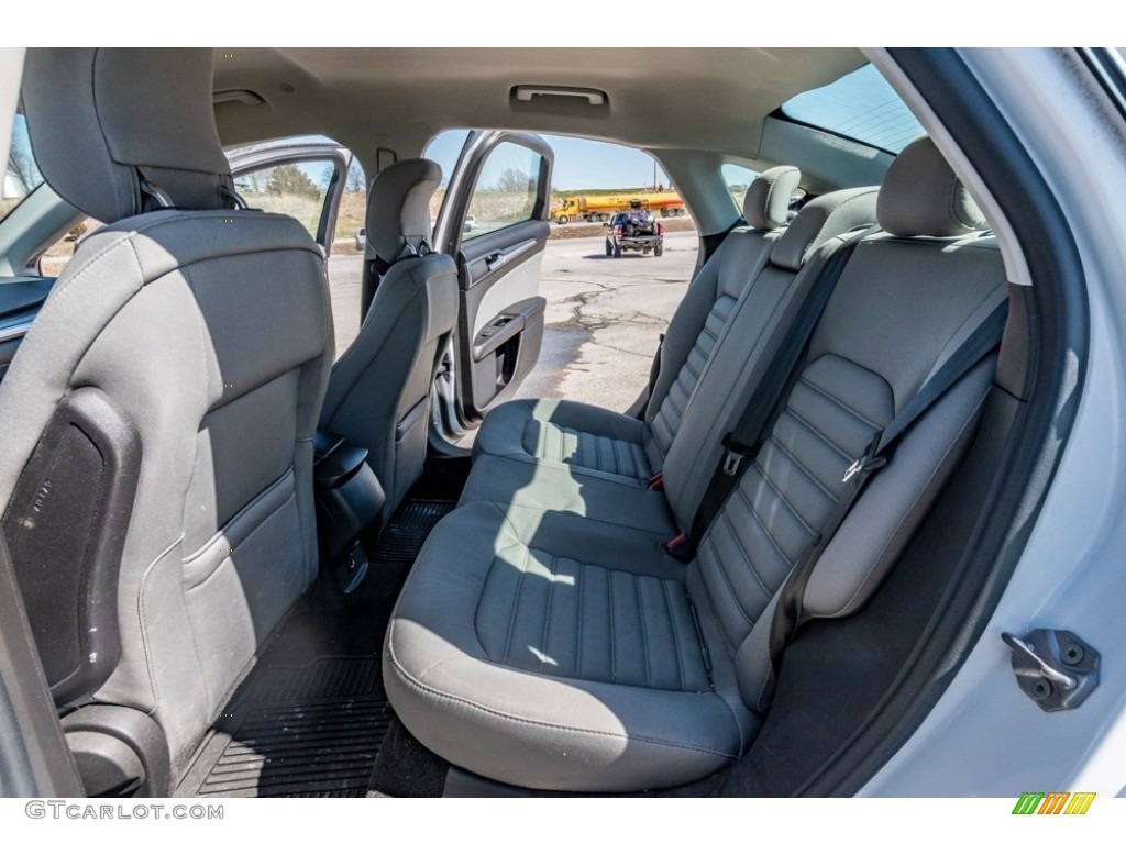Earth Gray Interior 2014 Ford Fusion Hybrid S Photo #141450529