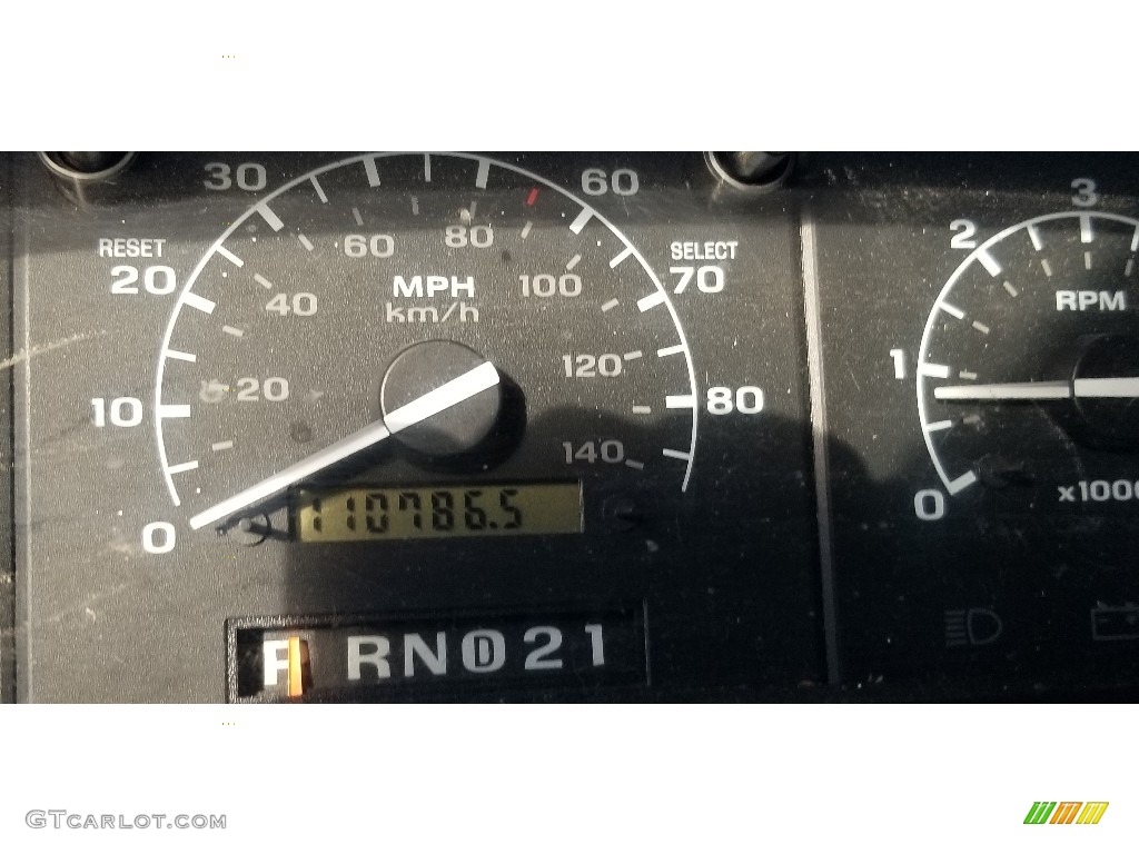 1995 F350 XLT Crew Cab 4x4 - Black / Grey photo #12