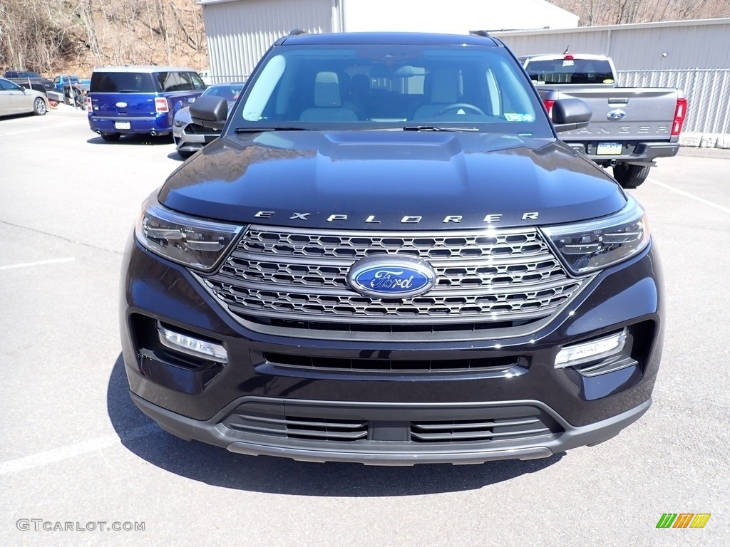 2021 Explorer XLT 4WD - Agate Black Metallic / Light Slate photo #4