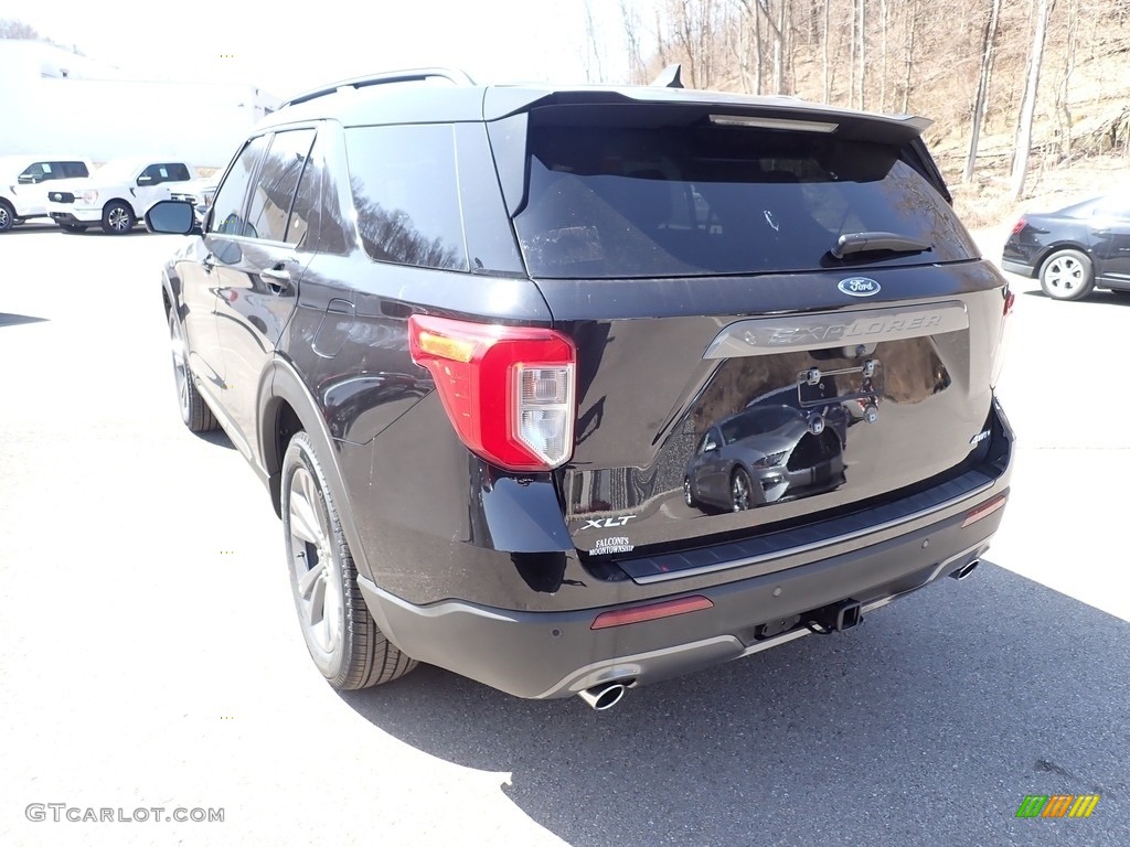 2021 Explorer XLT 4WD - Agate Black Metallic / Light Slate photo #6
