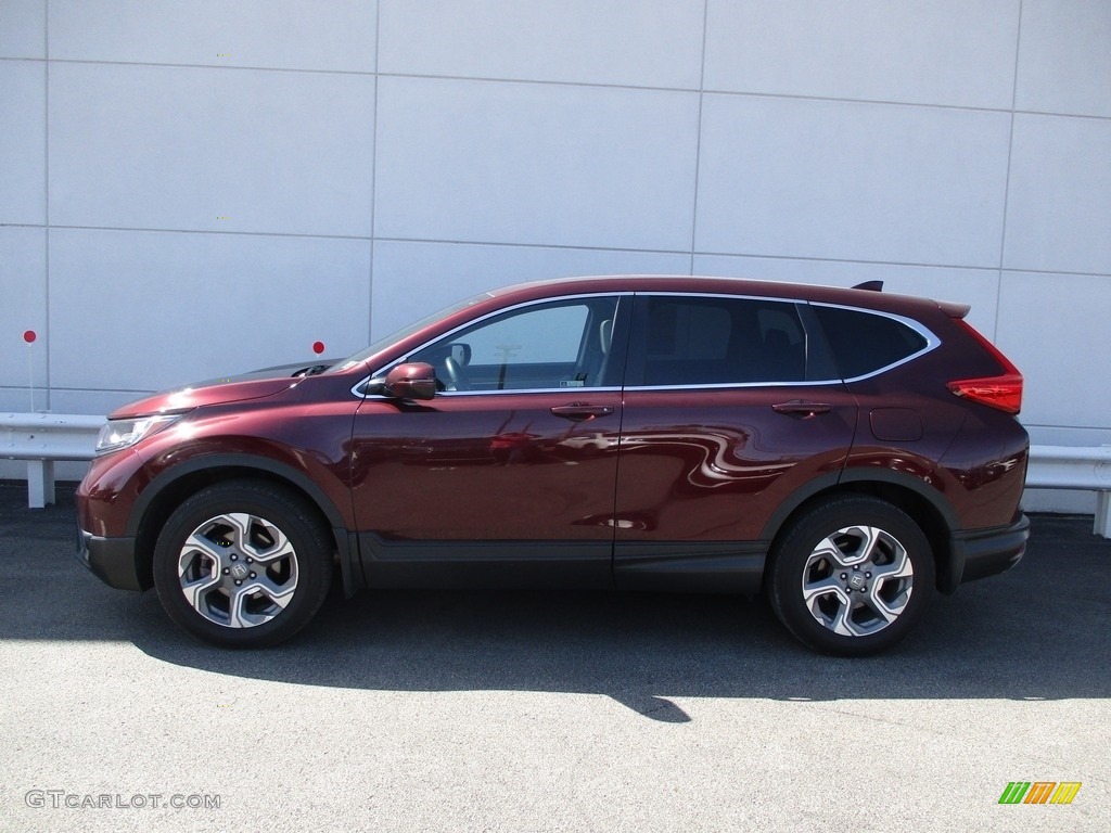 2019 CR-V EX-L AWD - Basque Red Pearl II / Gray photo #2
