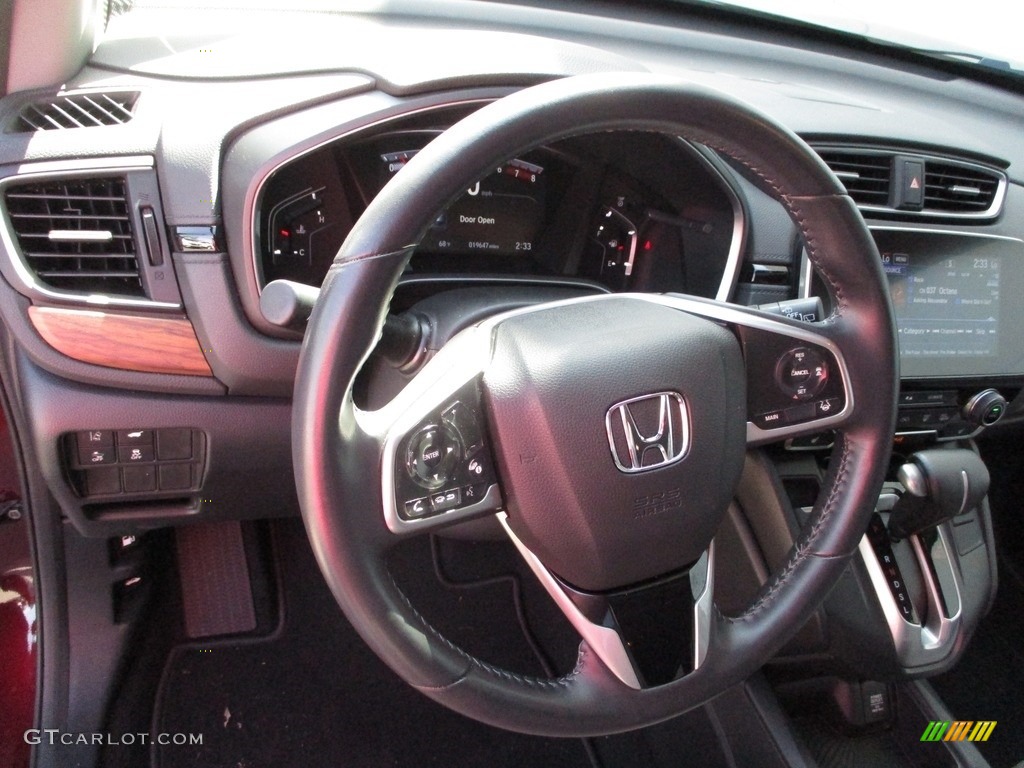 2019 CR-V EX-L AWD - Basque Red Pearl II / Gray photo #14