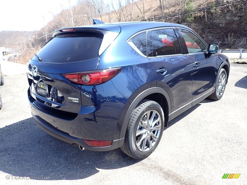 2021 CX-5 Signature AWD - Deep Crystal Blue Mica / Caturra Brown photo #2