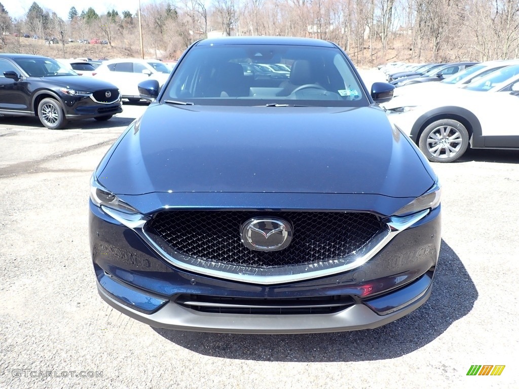 2021 CX-5 Signature AWD - Deep Crystal Blue Mica / Caturra Brown photo #4