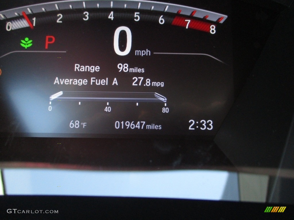 2019 CR-V EX-L AWD - Basque Red Pearl II / Gray photo #20
